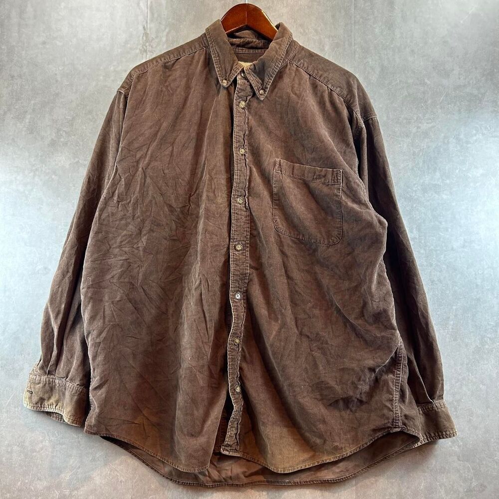 Natural-life Men's Brown and Tan Shirt